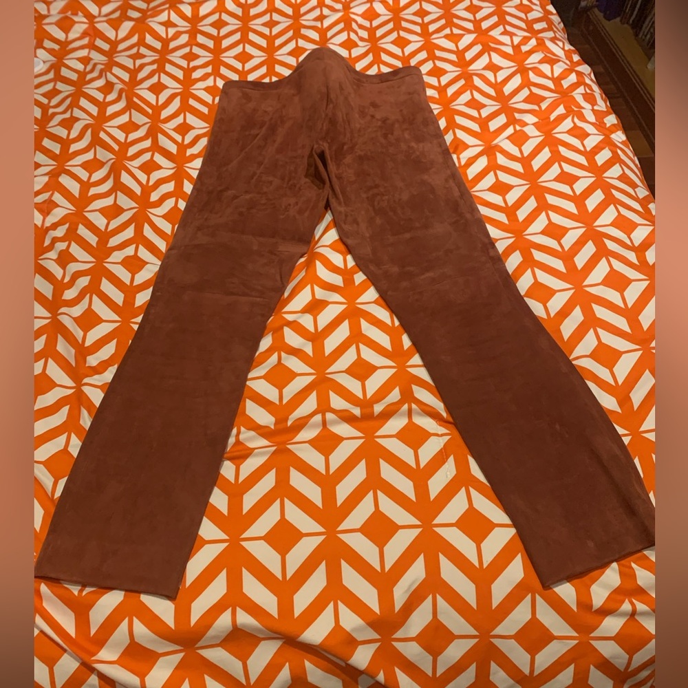 Theory brown suede cropped pants, size 0.